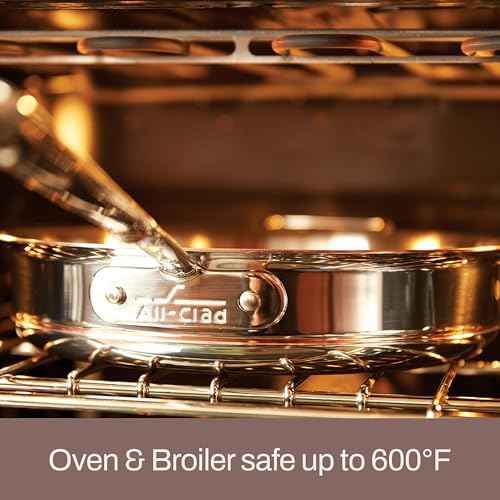 All-Clad Copper Core Stainless 4 Qt Sauté Pan with Lid, Made in the