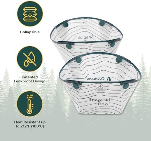 Coghlan's SnapfoldTM Bowls 2-Pack – Collapsible, Lightweight and