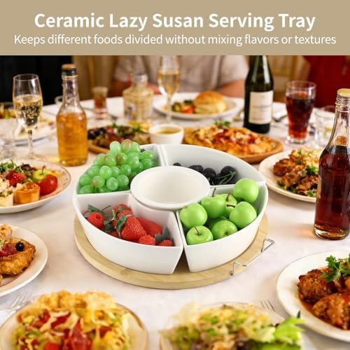 Taco Bar Serving Set for a Party, Veggie Tray Platter with Lid