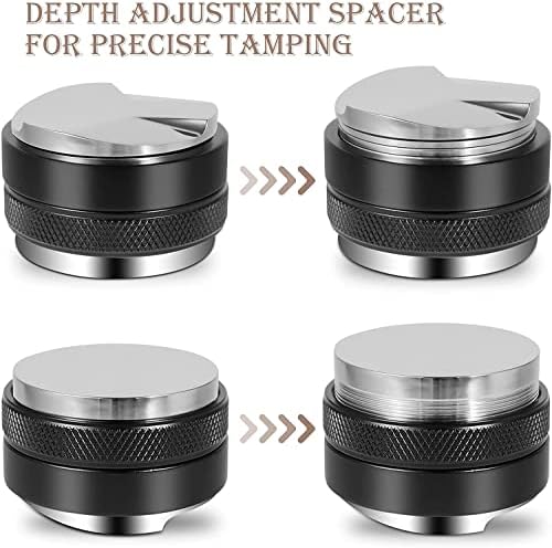 Sesama Coffee Distributor Espresso Tamper &Silicone Mat &Puck Screen