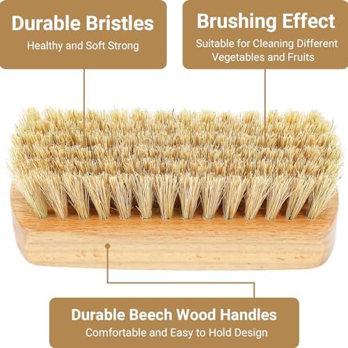 2 Pack Vegetable Scrubber, Veggie Potato Fruit Brush for Food