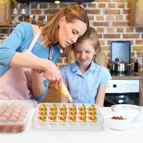 3-Pack Deviled Egg Containers with Lid, 90 Slots