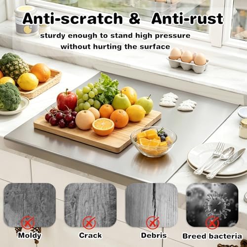 304 Stainless Steel Cutting Board, 35.4" x 22.8"