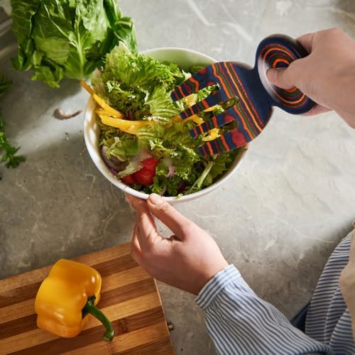 MYRAINBOW Salad Tongs, Salad Hand, Pakkawood Salad Tongs for Serving