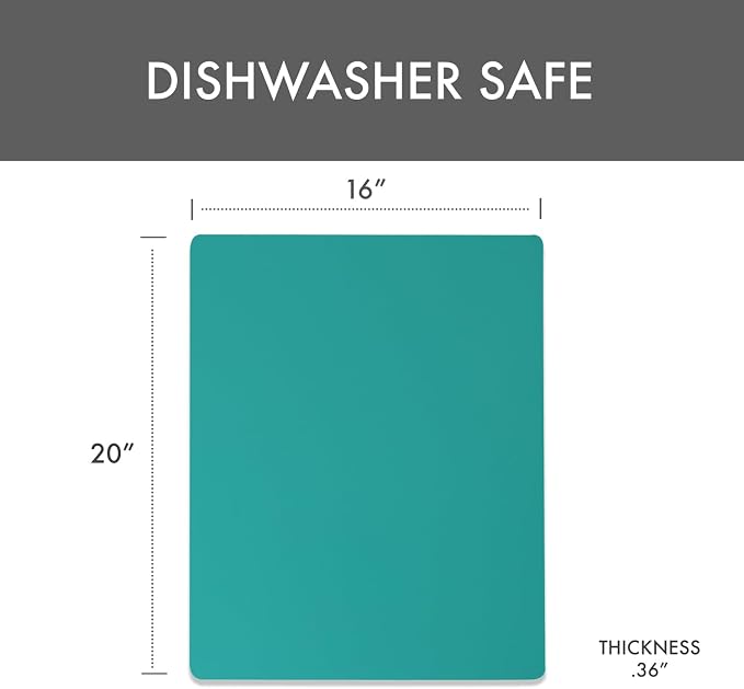 Dexas NSF Certified Polysafe Pastry Board, 16 x 20 inches, Reversible Kitchen - Image 2