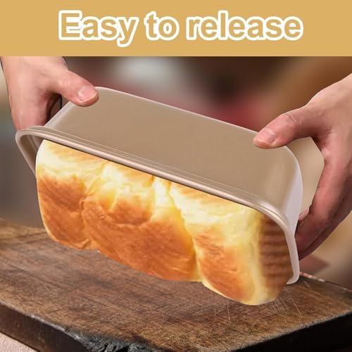 12 Pieces Mini Loaf Pans for Baking Bread Nonstick Carbon Steel Baking