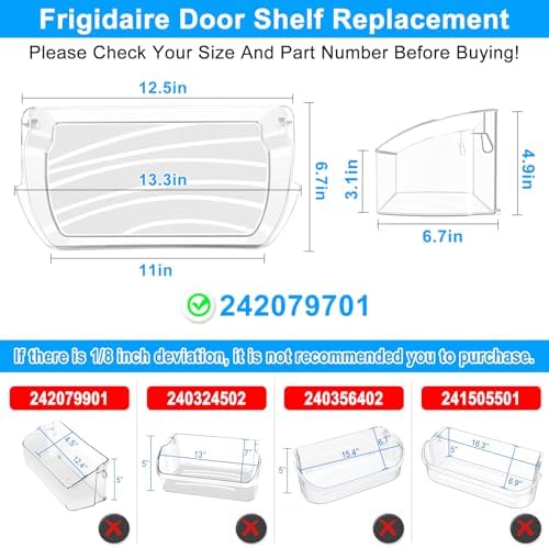 242079701 Refrigerator Door Bin for Frigidaire Kenmore Refrigerator