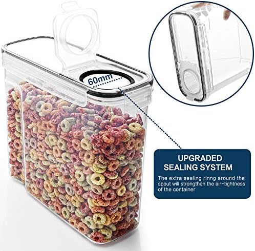 M MCIRCO 6 Piece 4L/135.2oz Cereal Container Set
