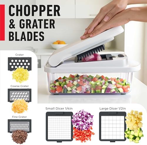 Mueller 10-in-1 Vegetable Chopper & Mandoline Slicer