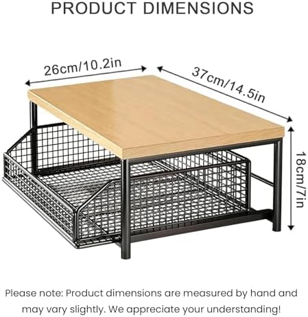 Kitchen Microwave Rack with Drawer Storage Basket