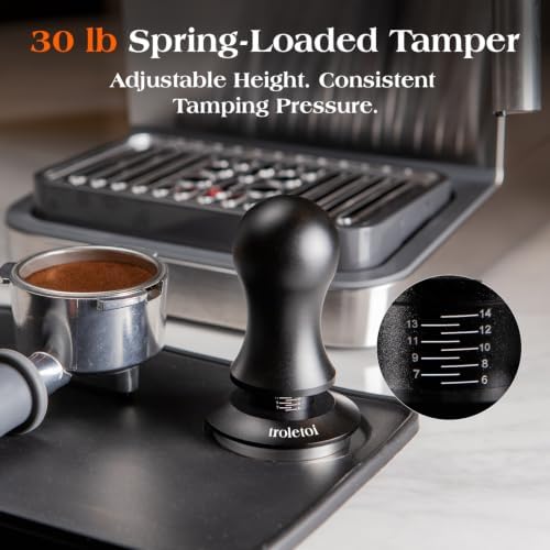 7 PCS Espresso Accessories Kit: 53.3mm Espresso Tamper, Coffee