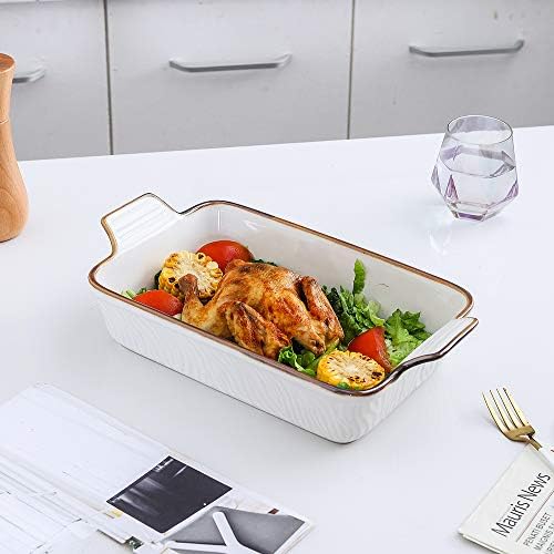 KOOV Ceramic Baking Dish Set, 9 x 13 Inches, 3-Piece