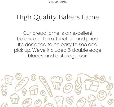 Breadtopia Bread Lame with 5 Blades & Storage Box | Premium Lame Bread