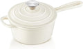 1Qt Enameled Cast Iron Sauce Pan, Leonyo Dutch Oven Pot by Leonyo