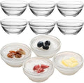 3in 2.5oz Small Clear Glass Ramekins Custard Bowls, 10 Pack Mini Glass