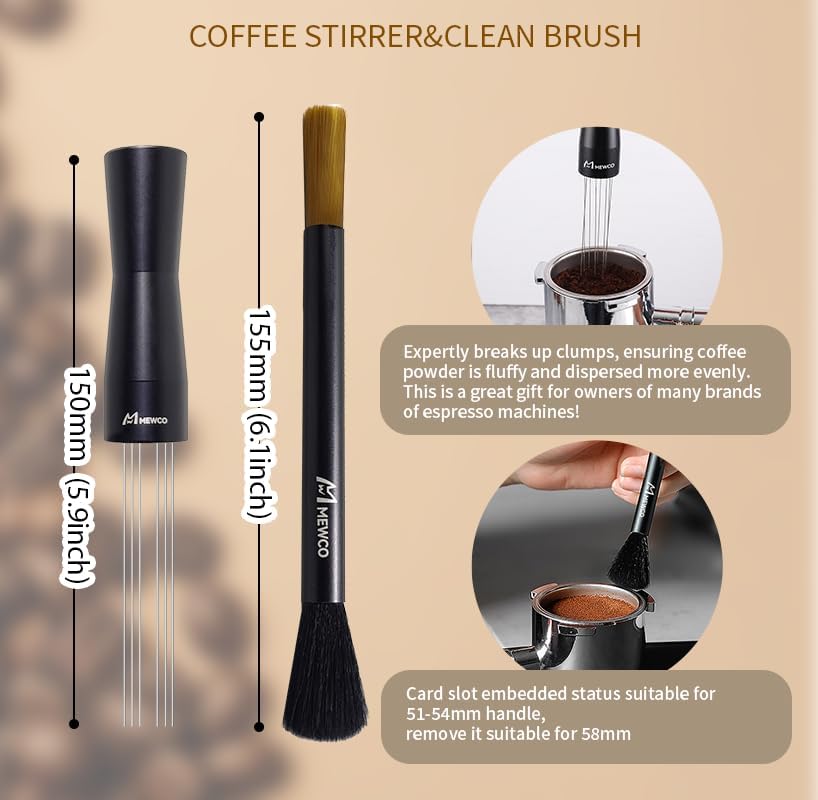 7 Pack Espresso Tamper Station&Coffee Distributor Tamper&Espresso WDT