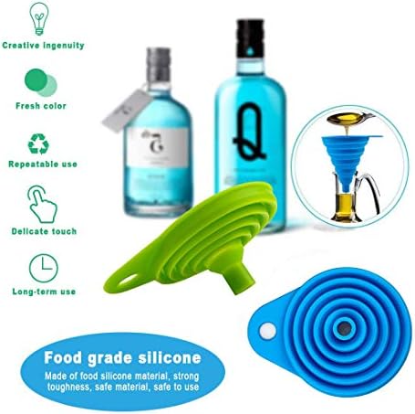 Collapsible Funnel for Water Bottle Liquid Transfer