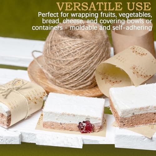 Reusable Beeswax Wrap 3 Pack (S, M, L) Beeswax Wraps for Food
