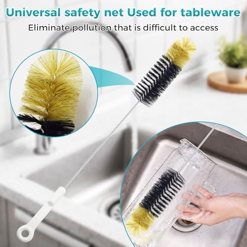 12 Pack Glass Tube Pipe Cleaner Brush Set, for Cleaning Long Neck