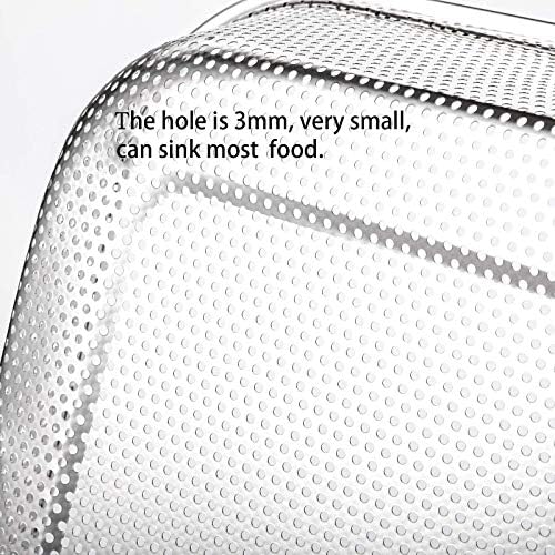 Cedilis 2-Pack Stainless Steel Colander Strainer, 6 Quart