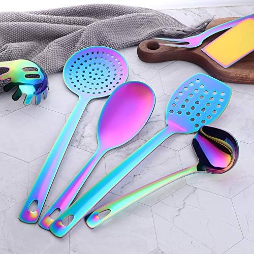 Stainless Steel Kitchen Utensil Set, 8 Cooking Utensils