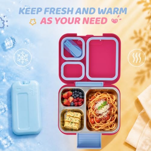Stainless Steel Bento Lunch Box with Insulated Bag