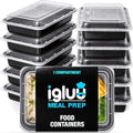 Igluu Meal Prep Containers Reusable (20 Pack) 1 Compartment – 28oz
