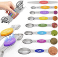 Magnetic Measuring Spoons Set with Measurement Markings | Colorful