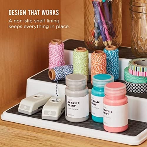 Copco 3-Tier Cabinet Spice Rack Organizer, 10 Inch Tiered Shelf Riser