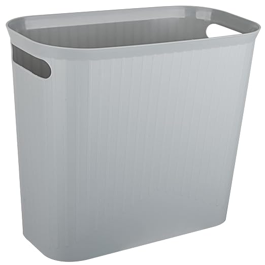 rejomiik Small Trash Can, 3.5 Gallon Garbage Can, Slim Waste Basket, Plastic by rejomiik