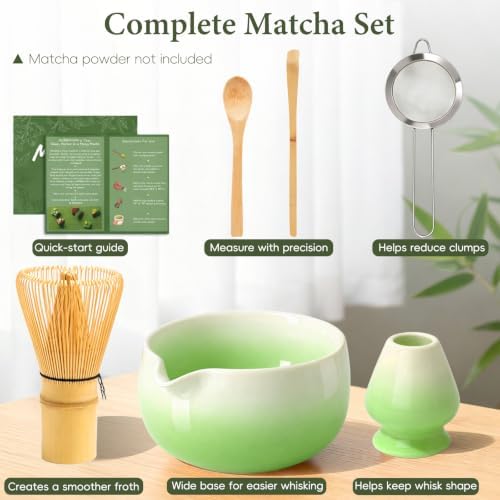 Matcha Whisk Set with Ceramic Bowl