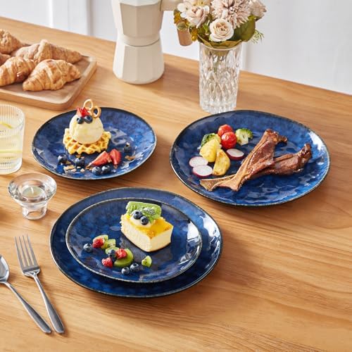vancasso Starry 12 Pcs Dinnerware Set for 4, Handmade Reactive Glaze