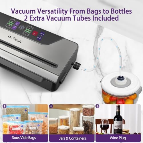 90kPa Food Vacuum Sealer, 135W, Auto Tear-Cut