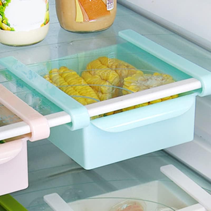 Fridge Drawer Organizer,Plastic Storage Bin Retractable Drawer Type