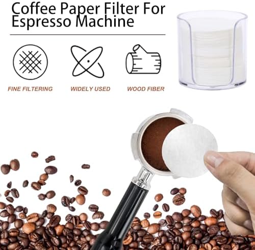 Espresso Paper Filter 58mm, 300pcs Disposable Espresso Puck Paper