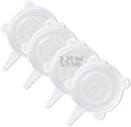 LELE LIFE 4 Pack Same Size Silicone Stretch Lids, Thicker Reusable Sturdy by LELE+LIFE