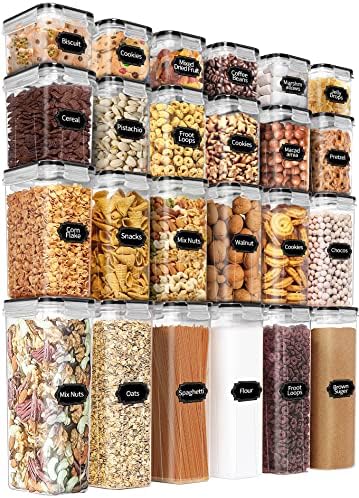 PRAKI Airtight Food Storage Containers, 24 PCS
