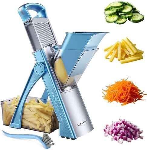 SupMaKin Safe Mandoline Slicer Plus for Kitchen Adjustable Potato Slicer