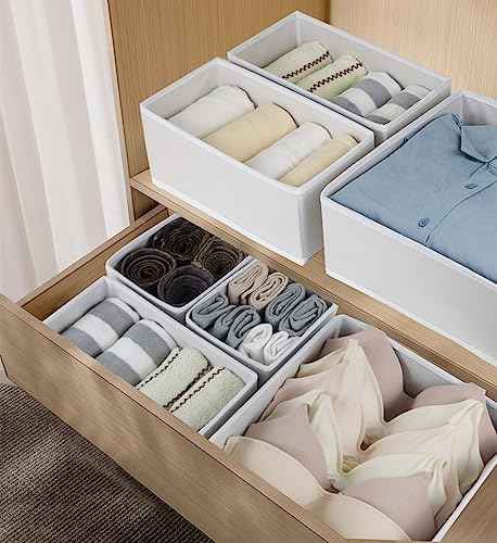 Fordonral 12 Pack Drawer Organizer Clothes, Foldable Fabric Dresser
