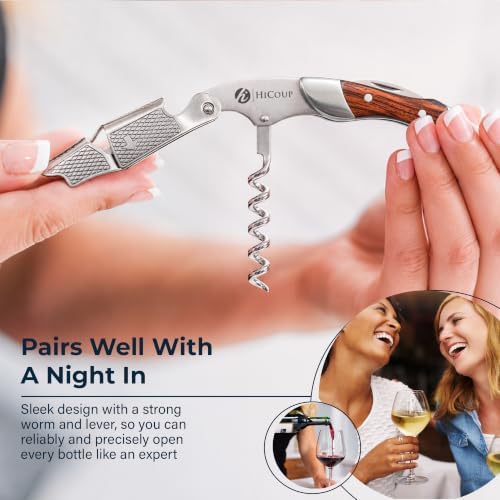 Hicoup Wine Opener - Professional Corkscrews for Wine Bottles w/Foil