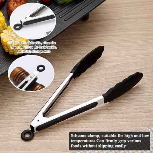 Stainless Steel Cooking Utensils Set 6 Pieces, Kitchen Tools Set