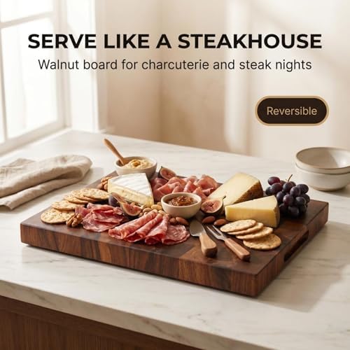 Walnut Butcher Block Cutting Board, Large