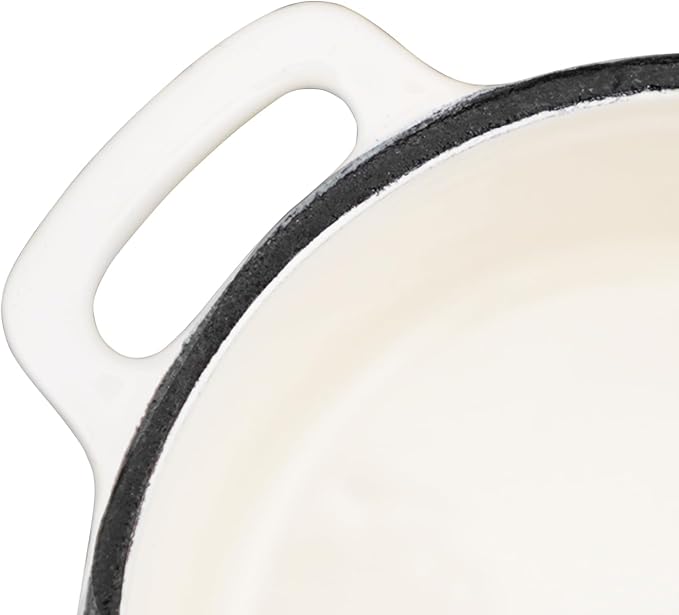 Flavehc Mini Cocotte 16 oz Mini Dutch Oven 0.5 qt. Cast Iron Garlic Roaster - Image 7