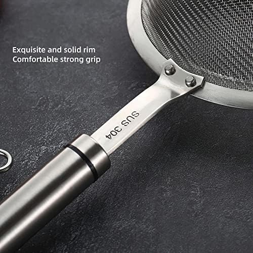 5.51inches 304 Stainless Steel Fine Mesh Strainer Tea Sieve Sifter