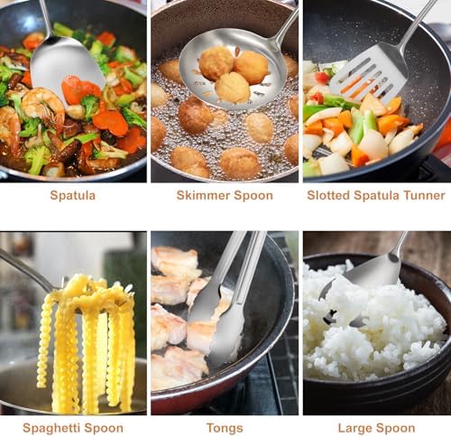 12-Piece 304 Stainless Steel Cooking Utensil Set