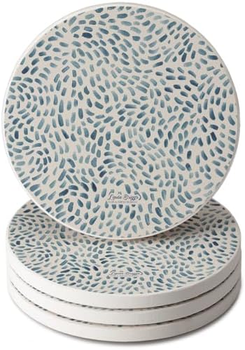 Thirstystone Drift Marks 4 Pack Absorbent Stone Coasters