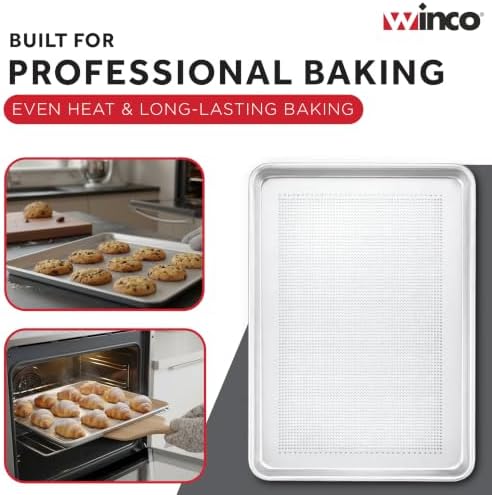 Winco 13” x 18” Perforated Aluminum Sheet Pan, Half Size