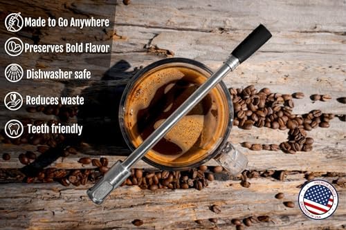 JoGo Stainless Steel Coffee and Tea Brewing Straw