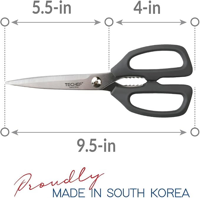 TECHEF Kitchen Shears, All Purpose Scissors, Dishwasher Safe, Heavy Duty Meat - Image 7