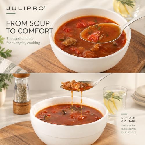 2-Piece Serving Spoons, 11.4-Inch, Solid & Slotted, Platinum Silicone